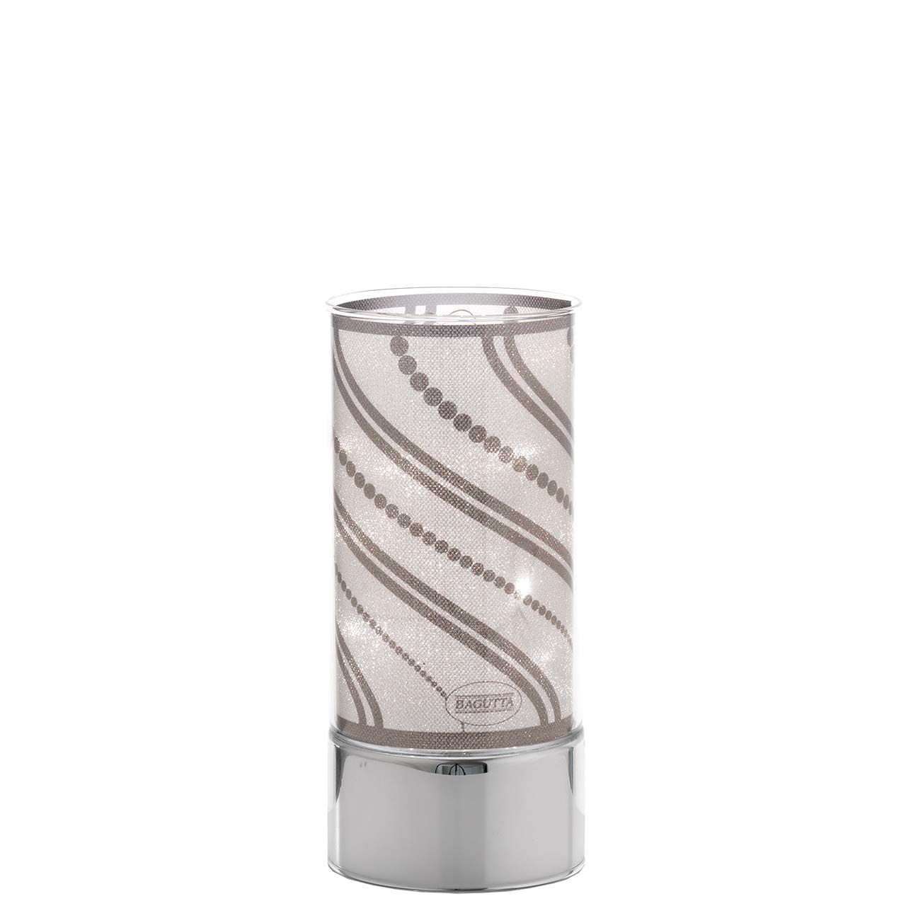 LAMPADA IN VETRO H. 20 CON DECORO TORCIGLIONE